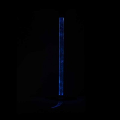 Image of Digital Dowsing Energy Rod in the Dark emitting Blue
