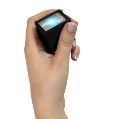 Ovilus Series E Sensor Glowing in hand
