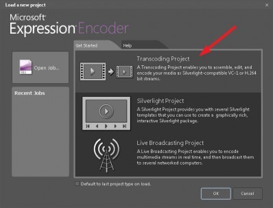 Expression Encoder Select Transcoding Project