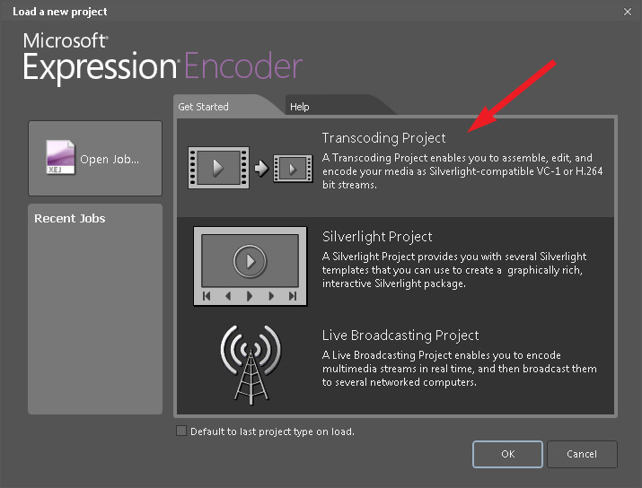 Expression Encoder Select Transcoding Project