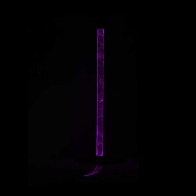 Image of Digital Dowsing Energy Rod in the Dark emitting Purple