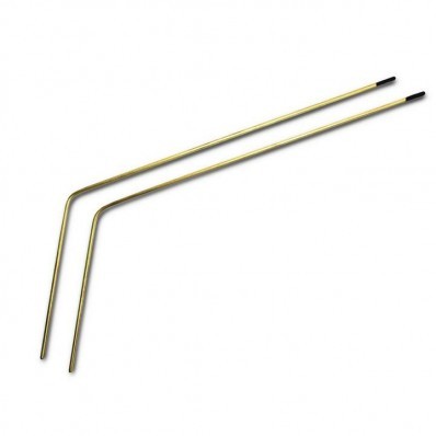 Un-Bound Rubber Tipped Brass Dowsing Rods - 2 Flat