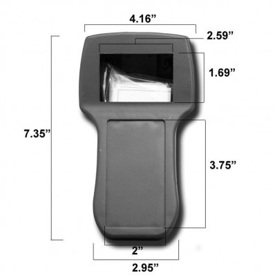 Handheld Electronic Project Enclosure Dimensions inches
