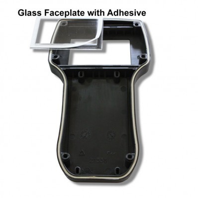 Handheld Electronic Project Enclosure - Glass Faceplate with Adhesive