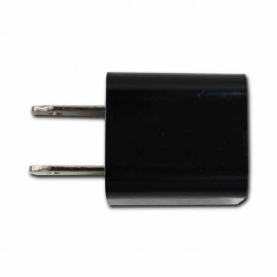 USB Wall Charger 1Amp AC Adapter Black Side